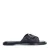 Manfield leren slippers zwart
