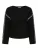 YAS Trui ‘YASStitcha’  zwart / wit