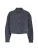 minus Tussenjas ‘Channi’  blauw denim / wit