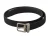 Dolce & Gabbana Zwart Canvas Leren Riem met Zilverkleurige Metale Gesp