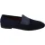 Dolce & Gabbana Blauwe Suède Caiman Loafers Slippers Schoenen
