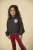KIDS ONLY MINI flared legging donkerrood