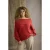 Zhenzi off shoulder trui rood