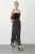 Hoge Taille Paisley Maxi Rok met Ceintuur