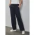 Street One Dames Broek met wijde pijpen in keperstof in Blauw