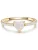 Glanzstücke München Ring  goud / transparant / wit