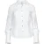 Witte Poplin Blouse met Decoratieve Stiksels
