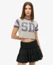Superdry Vrouwen Gelaagde Jersey Minirok Zwart