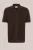 WE Fashion – Heren regular fit gebreide polo van linnenmix – Regular fit – Donkerbruin – Katoen –