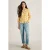 White Stuff Annie Jersey Shirt Chartreuse Print
