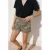 VERO MODA denim regular waist short met panterprint