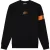 Malelions Men Captain Sweater 2.0 | Black/Orange