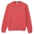 Lacoste Uniseks Fleece Sweatshirt met ronde hals voor volwassenen (Rood)