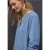 Street One Dames Corduroy blouse met ruches in Blauw