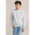 WE Fashion sweater grijs melange