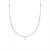 Luxeketting, athat gemaakt van metaallegering en champagne zirkonia 18K vergulde afwerking