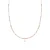 Luxeketting, athat gemaakt van metaallegering en champagne zirkonia 18K vergulde afwerking