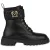 Moschino Biker Calfskin Ankle Boots Black