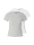 WEEKDAY Shirt ‘Carla’  grijs gemêleerd / wit