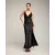 Midi slipdress van satijn met kantdetails en bandjes.