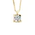 Ketting Diamond Solitaire 0,15 Cts Geel Goud 18 Karaat