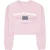 Miso Meisjes Love Crop Sweatshirt (Roze)