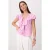 TRENDYOLMİLLA Dames Roze Effen Kort Regular fit Blouses