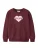 NAME IT Sweatshirt ‘NKFVILOUI’  rosa / bourgogne / wit