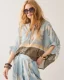 Summum Blouse Palmtree Print 2s3496-12451 Blouse 431 Glacier Blue