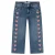 Stains&Stories wide leg jeans met hartjes – blauw
