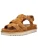 Paul Green Sandalen met riem  karamel