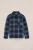 WE Fashion – Jongens overshirt met ruit – Regular fit – Marineblauw –