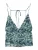 Pull&Bear Top  cyaan blauw / duifblauw / wit