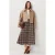 Hoge Taille Midi Rok met Knoopsluiting