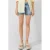 QS regular low waist denim short medium blue denim