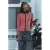 Desigual gebreide vest met krijtstreep – rood