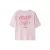 NAME IT KIDS T-shirt met backprint lichtroze