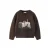 Mango Kids gebreide trui met print – donkerbruin