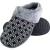 Dunlop – Dames Schattige Gezellige Pluche Geheugenfoam Gebreide Slippers Met Open Achterkant Muiltjes