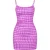 Missy Empire Mini-jurk met bandjes voor dames (Paars)
