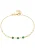FIRETTI Armband  goud / groen