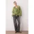 TRENDYOLMİLLA Dames Groen Effen Lang Relaxed fit Blouses