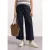 Street One Dames Broek met Straight Leg pijpen in casual pasvorm en omgeslagen boorden in Blauw