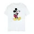 Disney Heren Klassiek Mickey Mouse Katoenen T-Shirt (Wit)