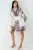 Gestrikt Mini-Jurk met V-hals in Paisley