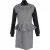 McQ Alexander McQueen Peplum Bomberjack en Rok in Grijs Wol