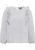 Dreimaster Blouse shirt Dames Blauw wol wit