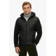 Superdry gewatteerde jas donkerblauw