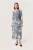 Jersey jurk A-shape Dark Navy Landscape Print