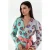 Bloemen Chiffon Wikkel Mini Jurk